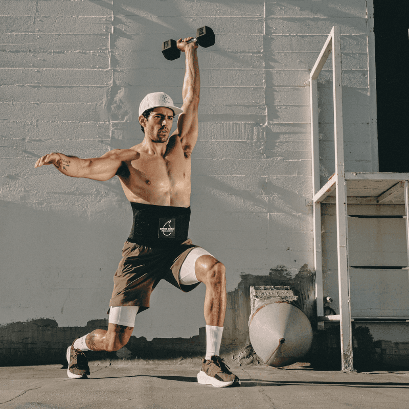 Man Working Out With Weight