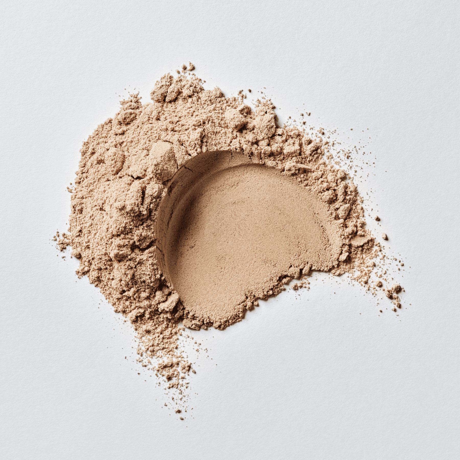 Sports Research Whey Protein Chocolate Powder poured out on a flat surface.